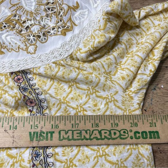 Sundance Women's Top Peasant Blouse Boho‎ Western Embroiered Crochet Small - Picture 5 of 7